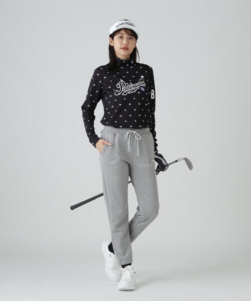 PEARLY GATES パンツ ジグザグ裏毛ジャガードジョガーパンツ