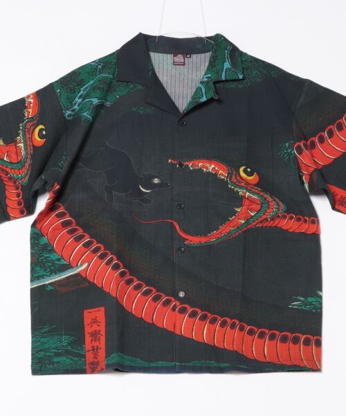 「カヤ」 半袖シャツ M レッド メンズ_画像9