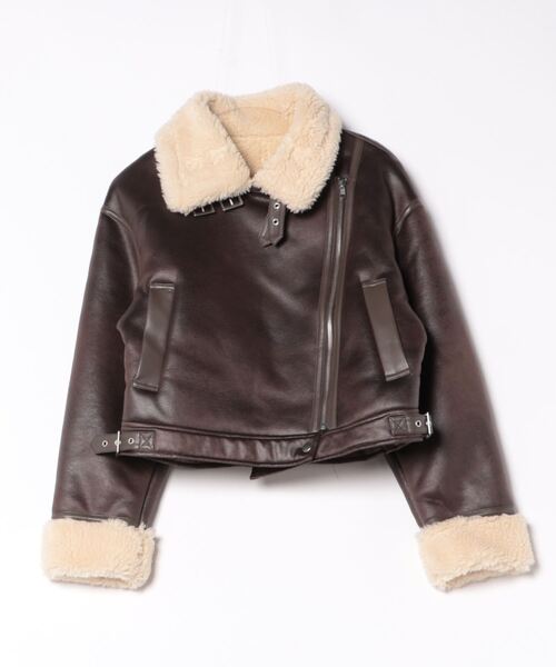 GYDA（ジェイダ） ライダースジャケット FREE ブラウン レディース