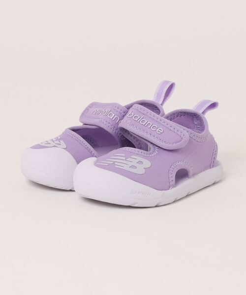 「New Balance」 「KIDS」フラットサンダル 18cm ブラック キッズ_画像2