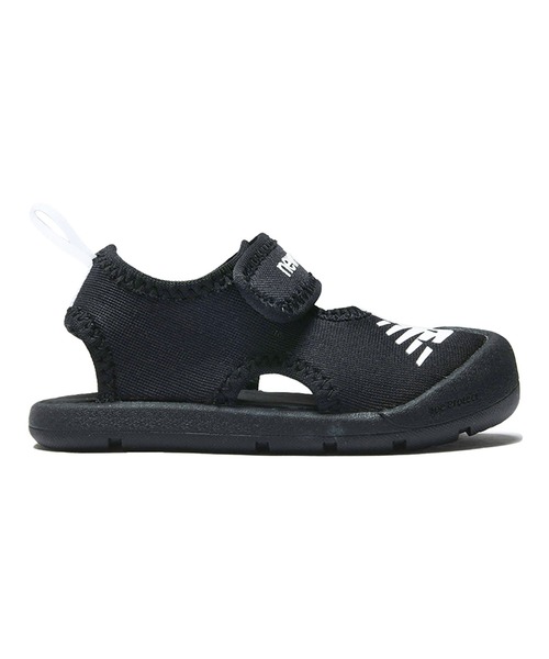 「New Balance」 「KIDS」フラットサンダル 18cm ブラック キッズ_画像9