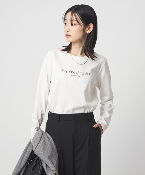 LGB ベルスリーブ ロンT カットソー green label relaxing（グリーンレーベルリラクシング） tシャツ ロゴ