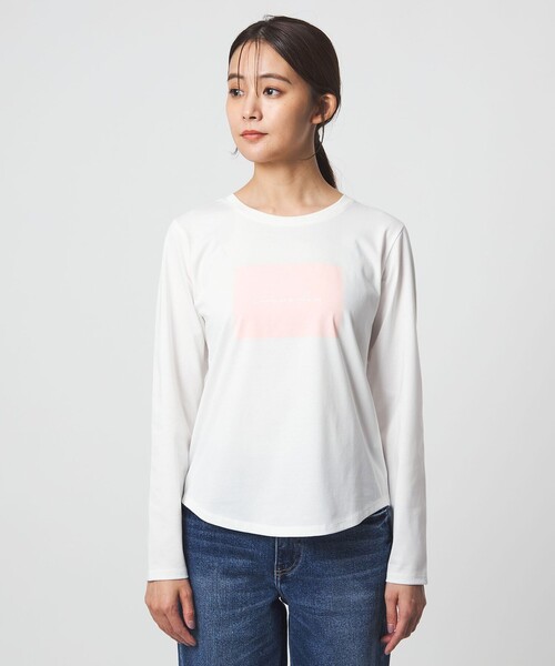 LGB ベルスリーブ ロンT カットソー green label relaxing（グリーンレーベルリラクシング） tシャツ ロゴ