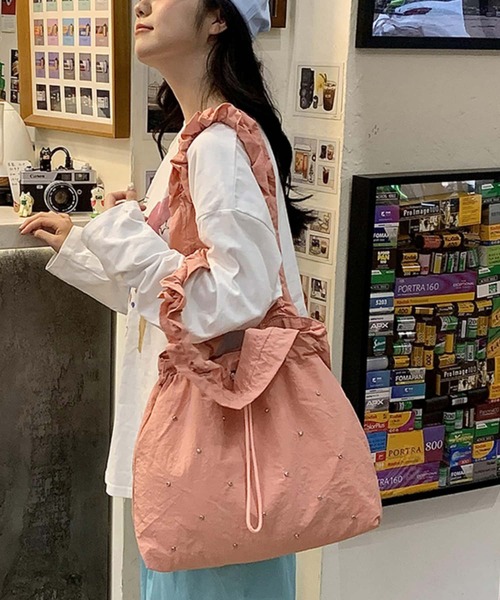 LA VORAGINE（ラ ヴォラジネ） ショルダーバッグ バッグ 巾着ギャザー