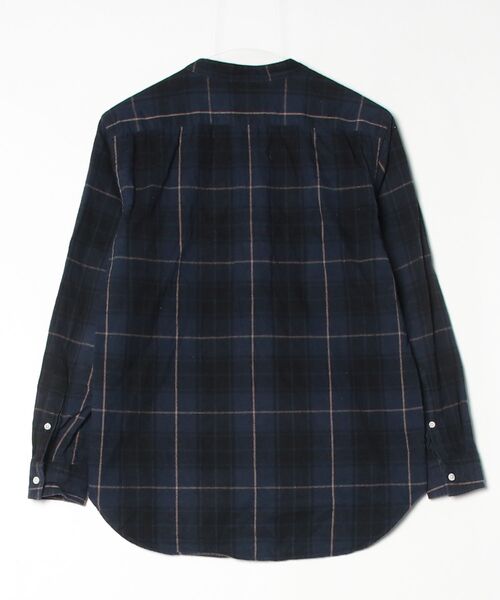 「GYMPHLEX」 チェック柄長袖シャツ 14 ネイビー メンズ_画像2