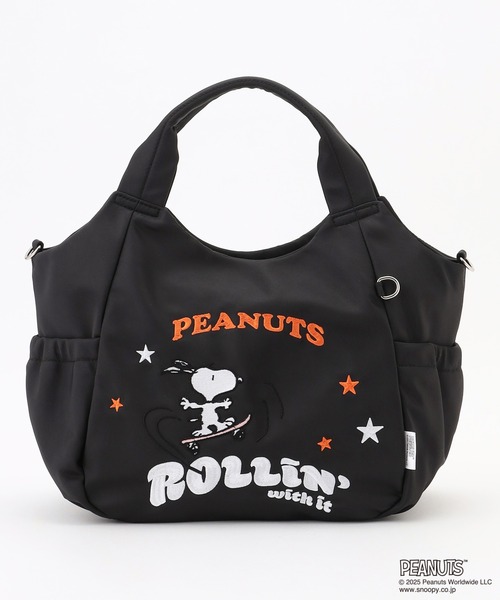 Y'SACCS（イザック） トートバッグ SNOOPYデザイン サイドギャザー2way