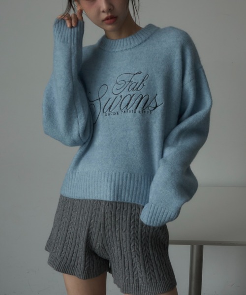 Nadana パンツ ケーブルニットショートパンツ レディース : ZOZOTOWN