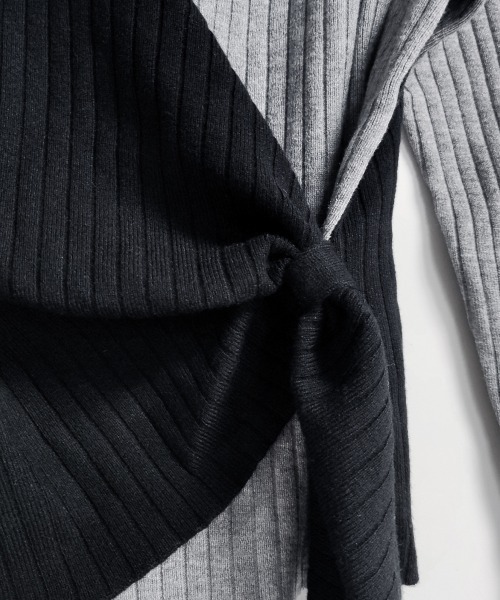 ドイマ ■ アシンメトリー デザインニットセーター■size2 アシンメトリーデザインニット