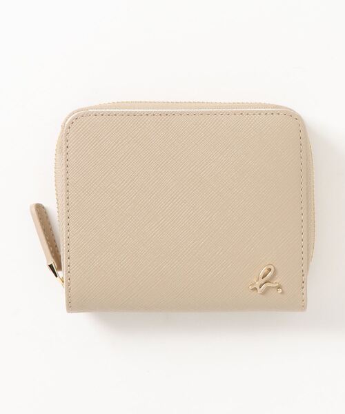 新品未使用　agnès b. ウォレット 二つ折り財布　ベージュ アニエスベー ベージュ 二つ折り財布 agnes b. アニエスベー 二つ折り