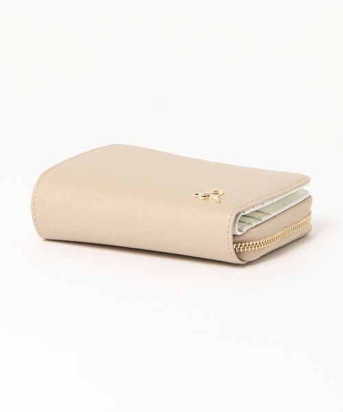 新品未使用　agnès b. ウォレット 二つ折り財布　ベージュ agnes b.（アニエスベー） 財布 FREE ベージュ レディース : ZOZOTOWN