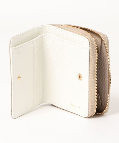 アニエスベー 二つ折り財布 ベージュ agnes b.（アニエスベー） 財布 FREE ベージュ レディース : ZOZOTOWN