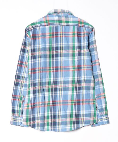 「SHIPS GENERAL SUPPLY」 長袖シャツ LARGE ブルー メンズ_画像2