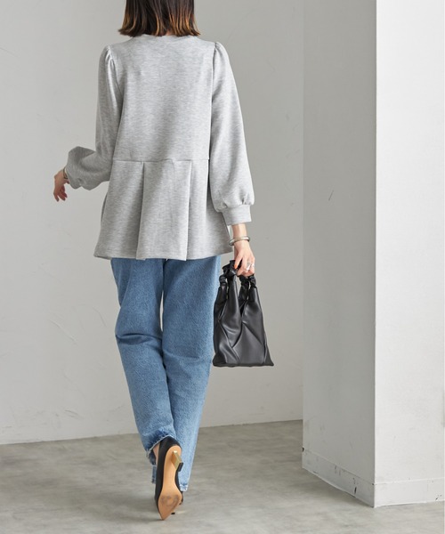 新品タグ付き　トランジット　長袖　カットソー　グレー tk.TAKEO KIKUCHI｜膨れジャカードクルーカットソー | Rakuten Fashion