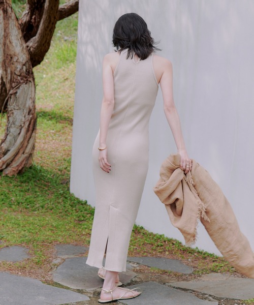 anuans（アニュアンス） ニットワンピース SMALL ブラック レディース