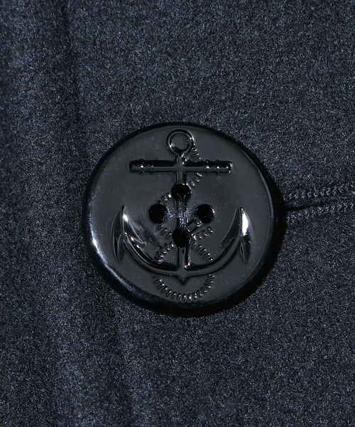 「FIDELITY」 ピーコート M ブラック メンズ_画像2