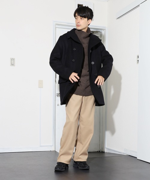 「FIDELITY」 ピーコート M ブラック メンズ_画像9