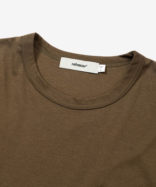 「rehacer」 7分袖Tシャツ MEDIUM ネイビー メンズ_画像7