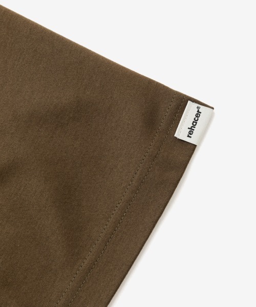 「rehacer」 7分袖Tシャツ MEDIUM ネイビー メンズ_画像9