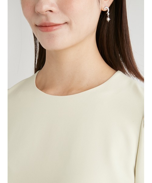 「CELFORD」 長袖ワンピース 38 イエロー レディース_画像8