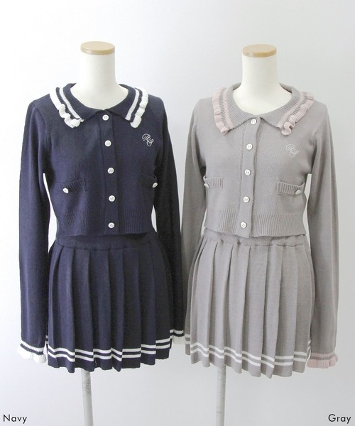 DearMyLoveRose（ディアマイラブローズ） セットアップ 襟付きニット