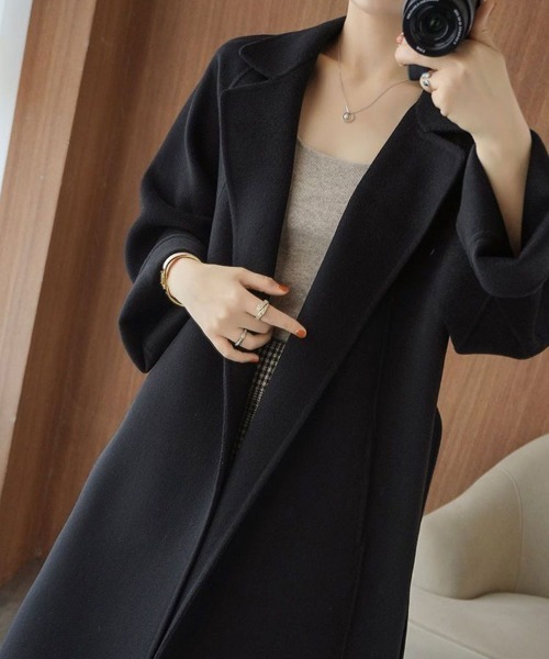 「SallyLunn」 トレンチコート LARGE グレー レディース_画像5