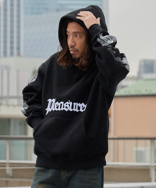 パレス プルオーバーパーカー L 黒 PALAZER HOOD 両面 ○7665 パレススケートボーズ Earthy Hood フード フロントロゴプリント