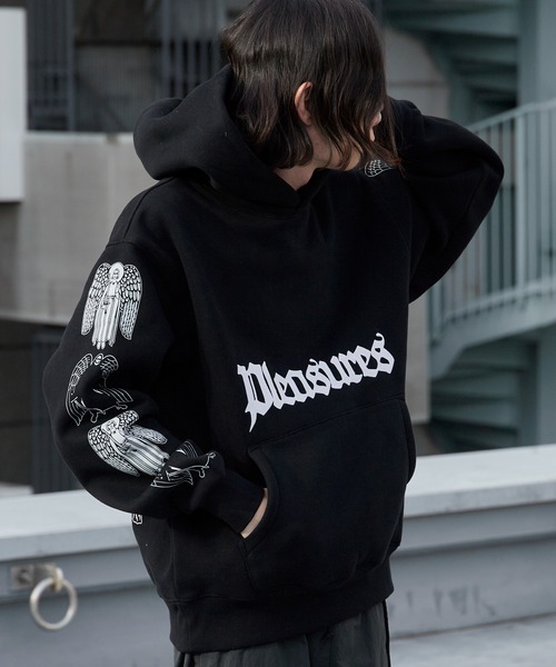 PLEASURES（プレジャーズ） パーカー ANGEL DEMON HOODIE