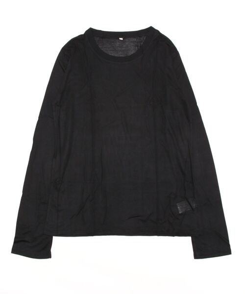 「BASERANGE」 長袖カットソー SMALL ブラック レディース_画像5