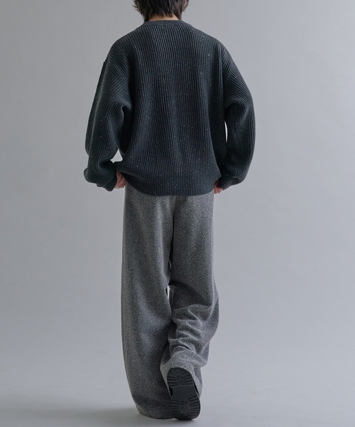 「epnok」 長袖ニット MEDIUM グレイッシュベージュ メンズ_画像4