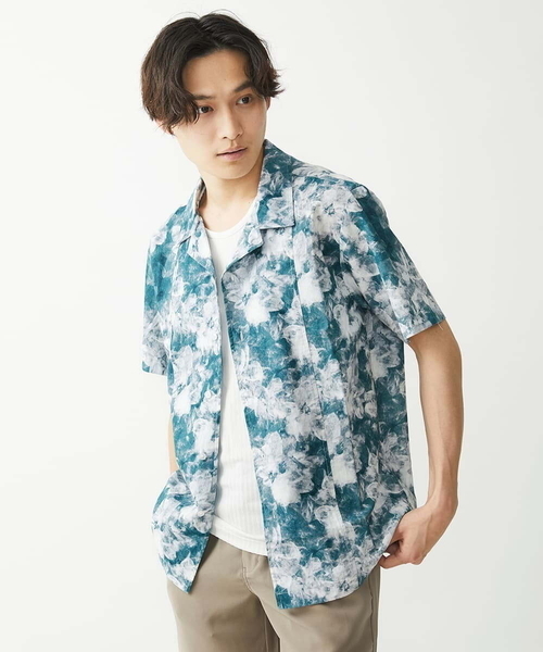 「MK MICHEL KLEIN HOMME 」 半袖シャツ 48 オレンジ メンズ_画像5