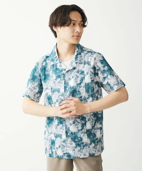 「MK MICHEL KLEIN HOMME 」 半袖シャツ 48 オレンジ メンズ_画像7