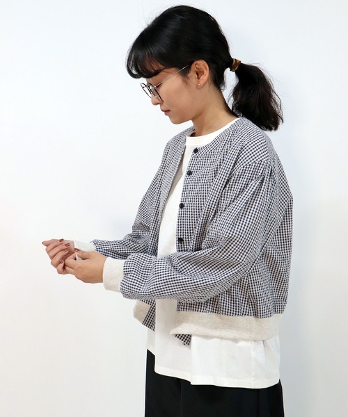 「haupia」 長袖ブラウス MEDIUM ブラック レディース_画像4