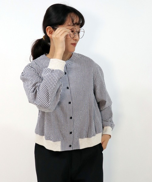 「haupia」 長袖ブラウス MEDIUM ブラック レディース_画像7