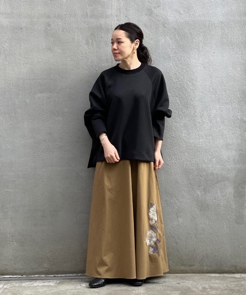 「BEARDSLEY」 長袖カットソー FREE ブラック レディース_画像2