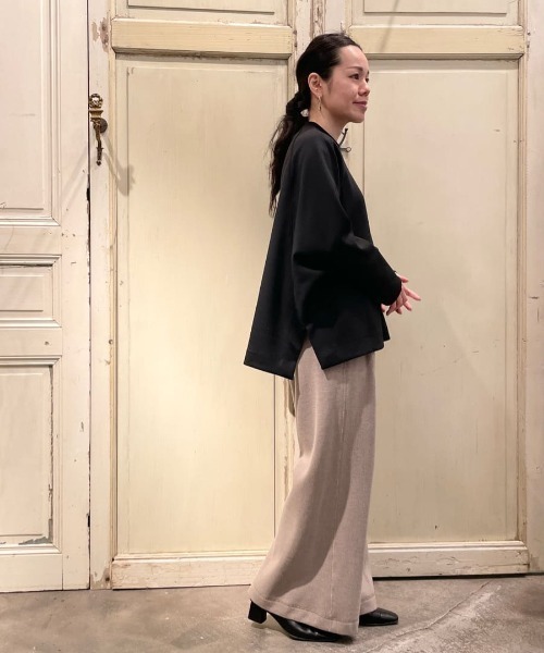 「BEARDSLEY」 長袖カットソー FREE ブラック レディース_画像5