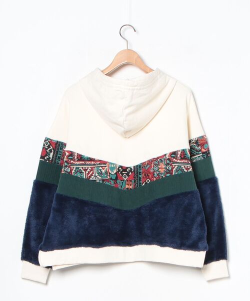 「Amina」 プルオーバーパーカー - ベージュ レディース_画像2