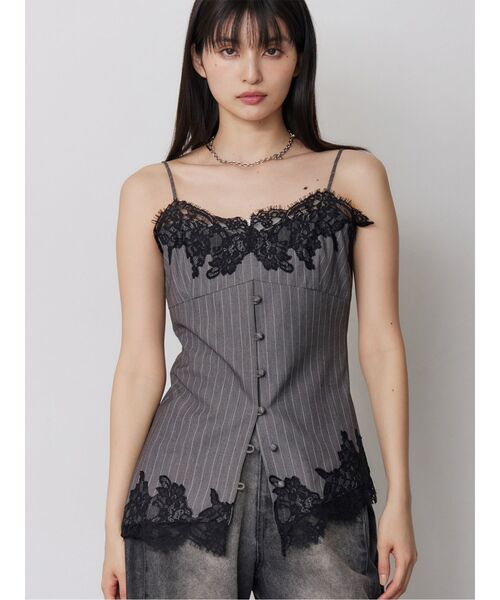 MURUA（ムルーア） キャミソール レースドッキングキャミソール