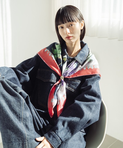SWASH LONDON スカーフ バンダナ 26SS スカーフ シルクツイル 88*88