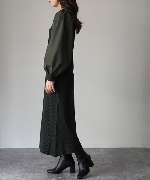「Riberry」 ニットワンピース MEDIUM ブラック レディース_画像2