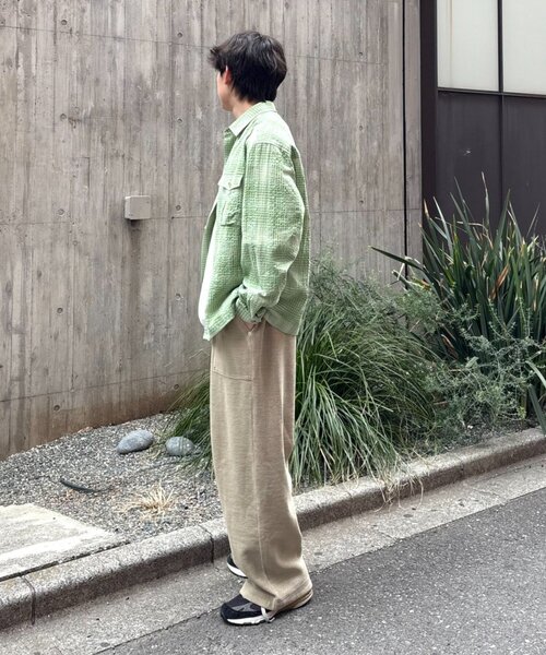 スウェットパンツ ジャージ 「UNISEX」「シルエット調整可」ピグメント加工ワッフルイージーパンツ/WEB限定カラーあり レディース メンズの画像