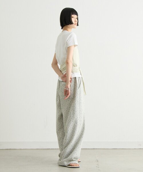 スウェットパンツ ジャージ 「UNISEX」「シルエット調整可」ピグメント加工ワッフルイージーパンツ/WEB限定カラーあり レディース メンズの画像