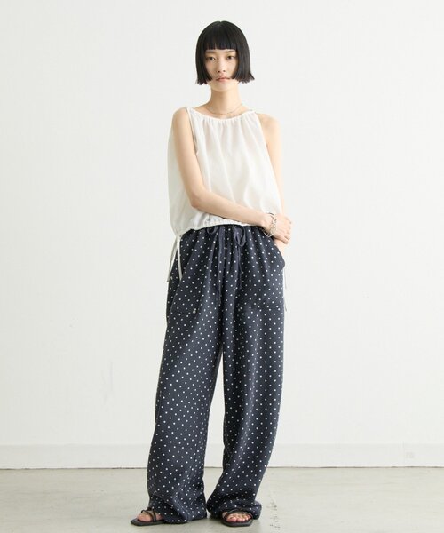 スウェットパンツ ジャージ 「UNISEX」「シルエット調整可」ピグメント加工ワッフルイージーパンツ/WEB限定カラーあり レディース メンズの画像