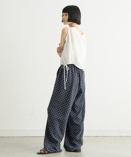 スウェットパンツ ジャージ 「UNISEX」「シルエット調整可」ピグメント加工ワッフルイージーパンツ/WEB限定カラーあり レディース メンズの画像