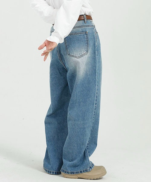 「WESTBOY」 デニムパンツ X-LARGE ブルー メンズ_画像4