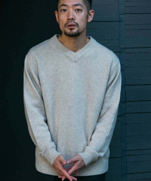 「URBAN RESEARCH ROSSO MEN」 長袖ニット LARGE グレー系その他 メンズ_画像4