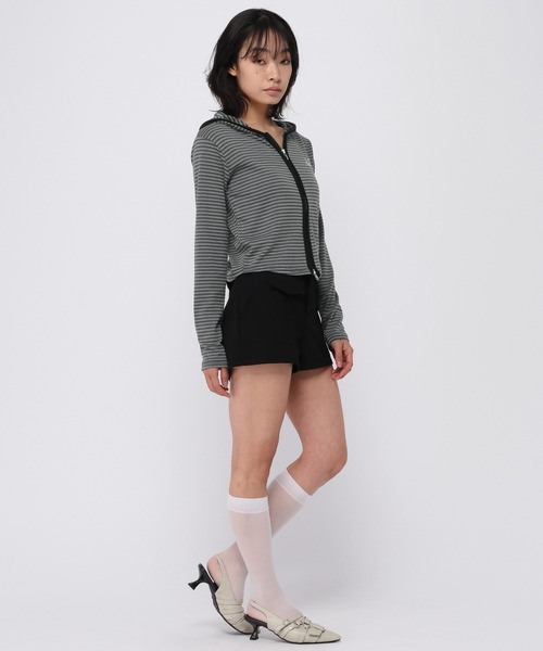 MUCENT（ムセント） パーカー 「UNISEX」MUCENT／2WAYボーダージップ 
