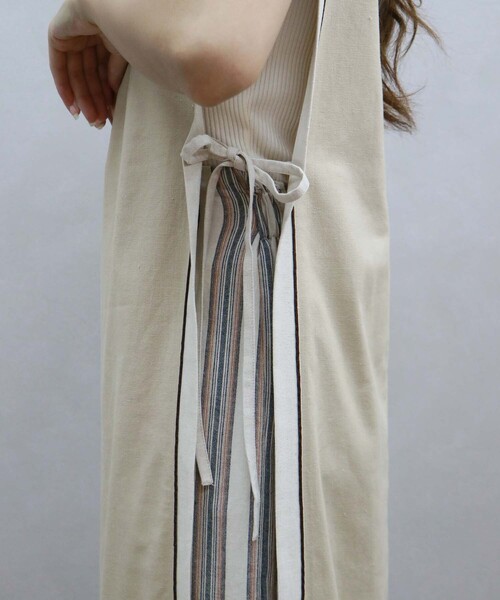 「HER CLOSET」 「Avvenente」ノースリーブワンピース M モカ レディース_画像8