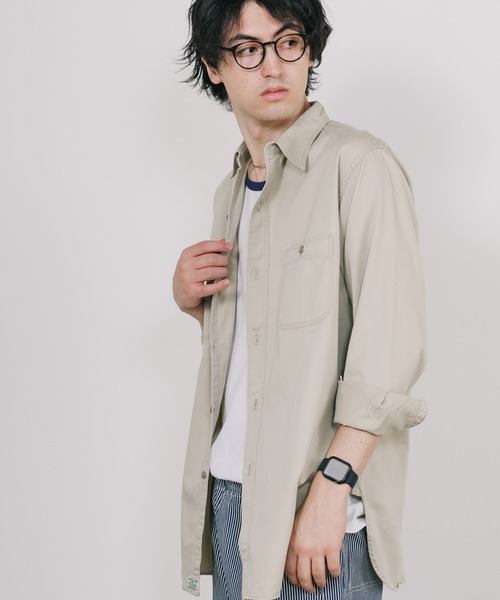 「orSlow」 長袖シャツ 3 ベージュ メンズの画像