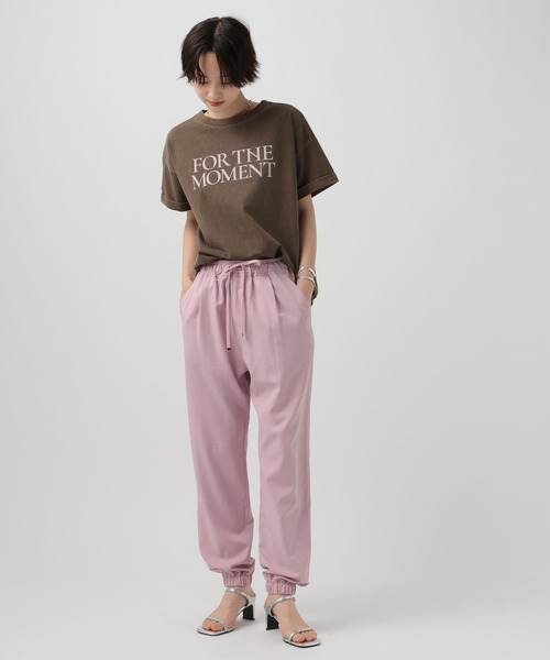 パンツ 「セミストレートシルエットで登場!!」RPタックジョガーパンツ レディースの画像