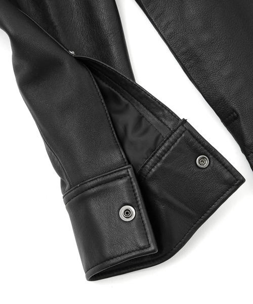 「Schott」 レザージャケット M ブラック メンズ_画像8